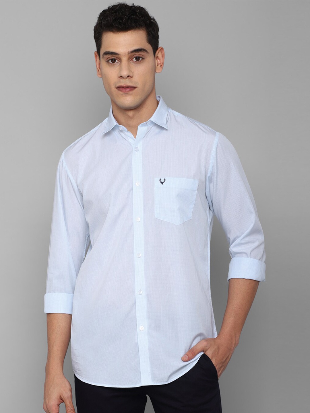 

Allen Solly Men Blue Slim Fit Casual Shirt