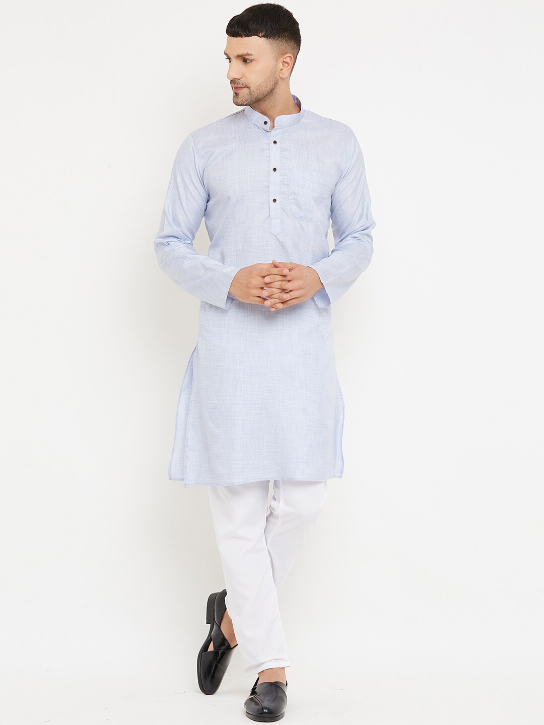 

Armaan Ethnic Men Blue Solid Kurta