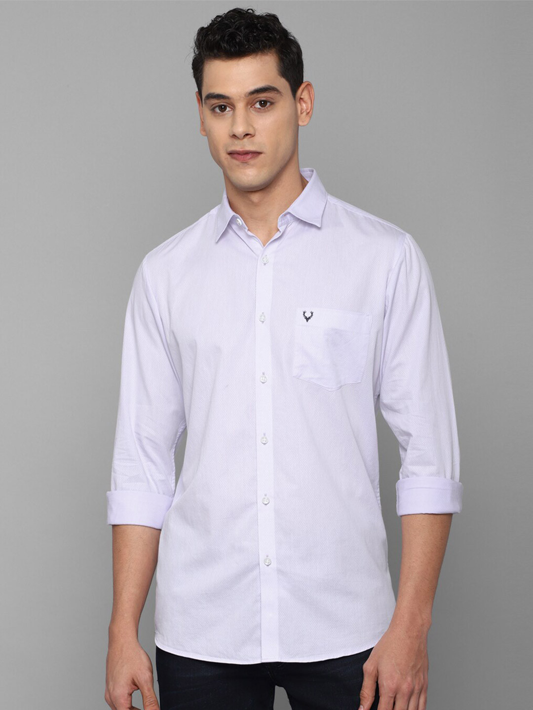 

Allen Solly Men White Slim Fit Cotton Casual Shirt
