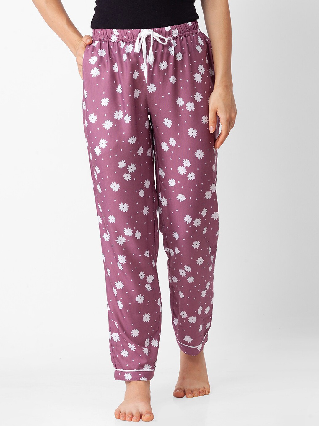 

NOIRA Women Pink Printed Lounge Pants