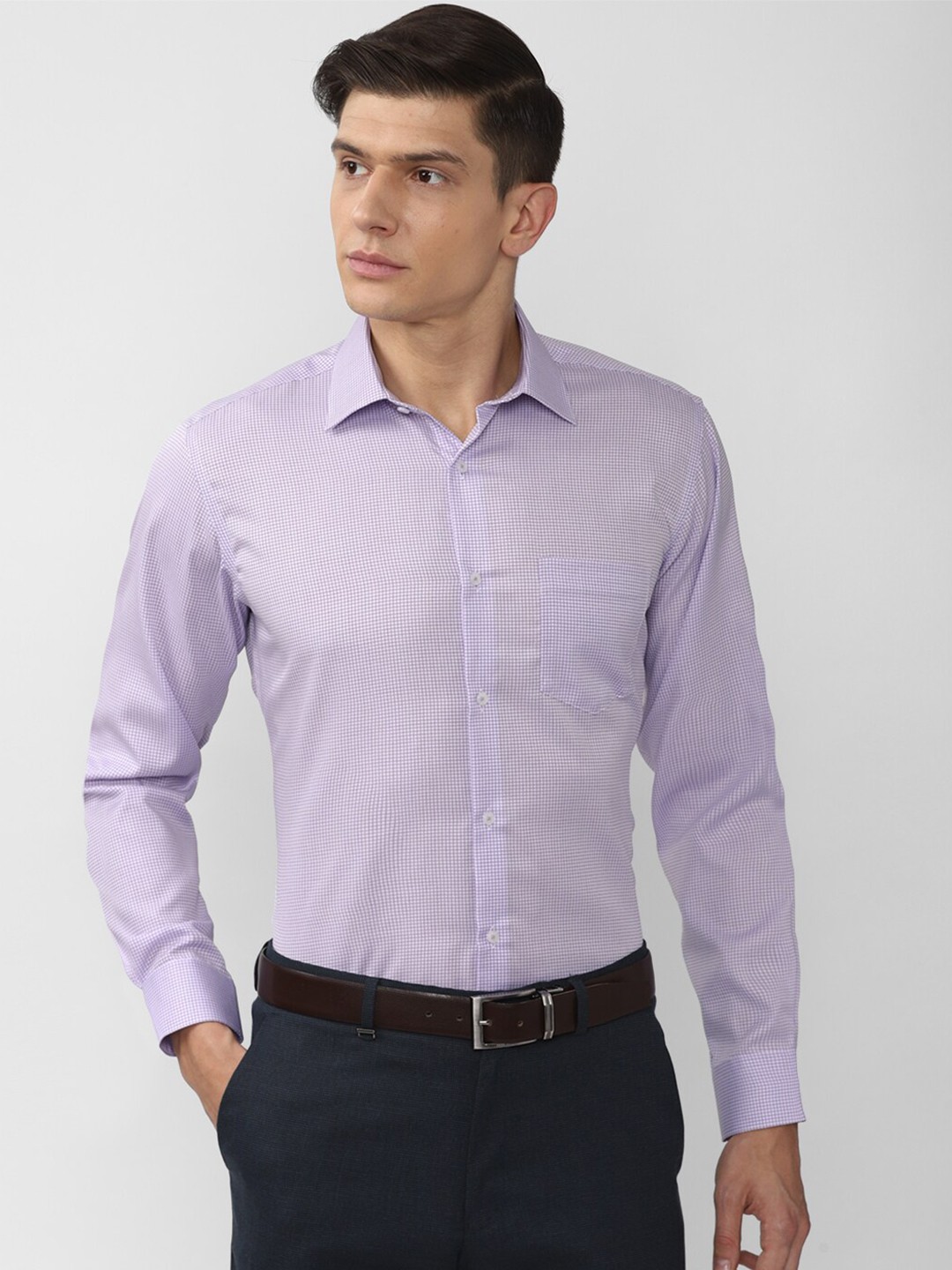 

Van Heusen Men Purple Formal Cotton Shirt