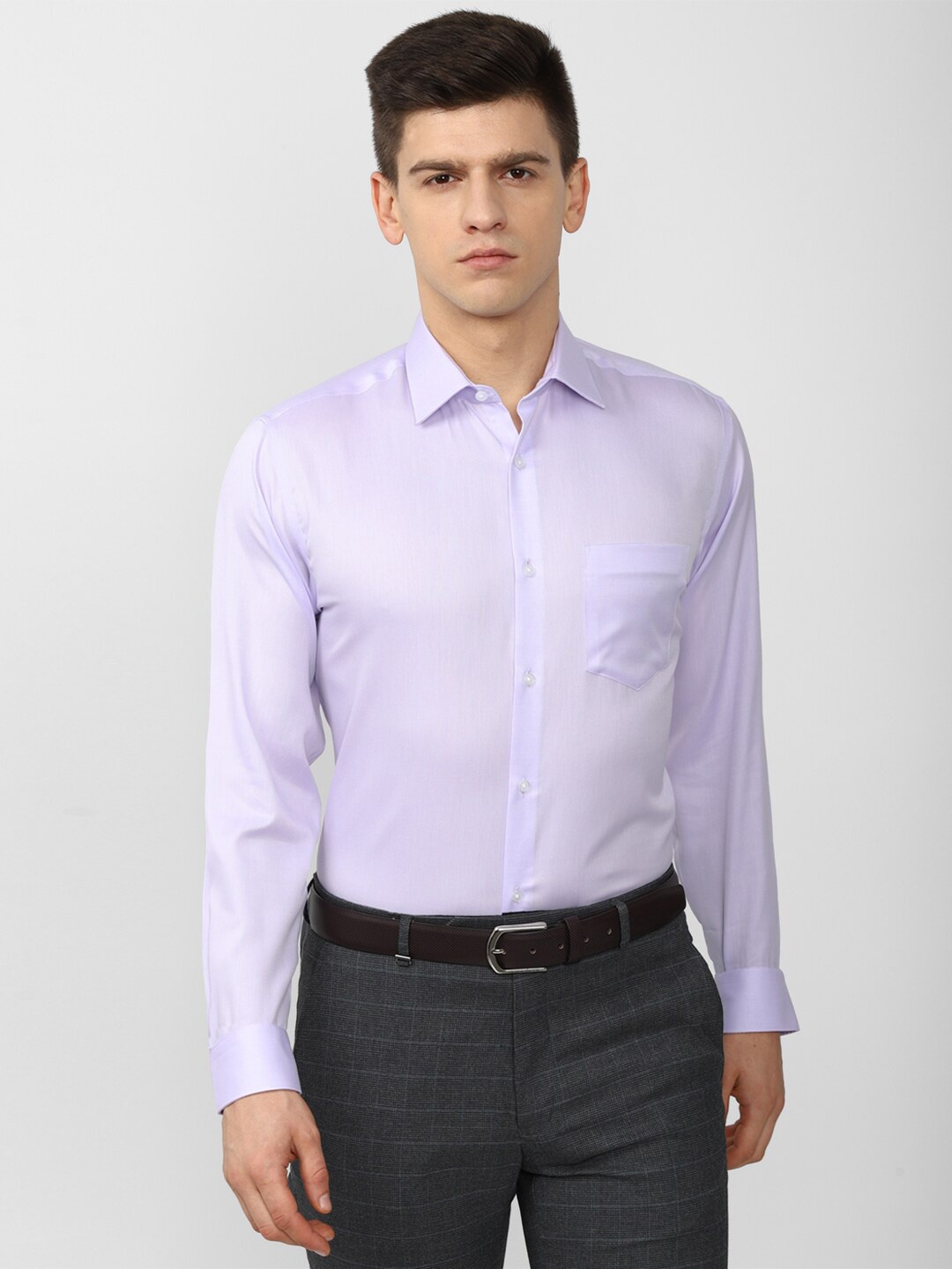 

Van Heusen Men Purple Formal Long sleeve Shirt