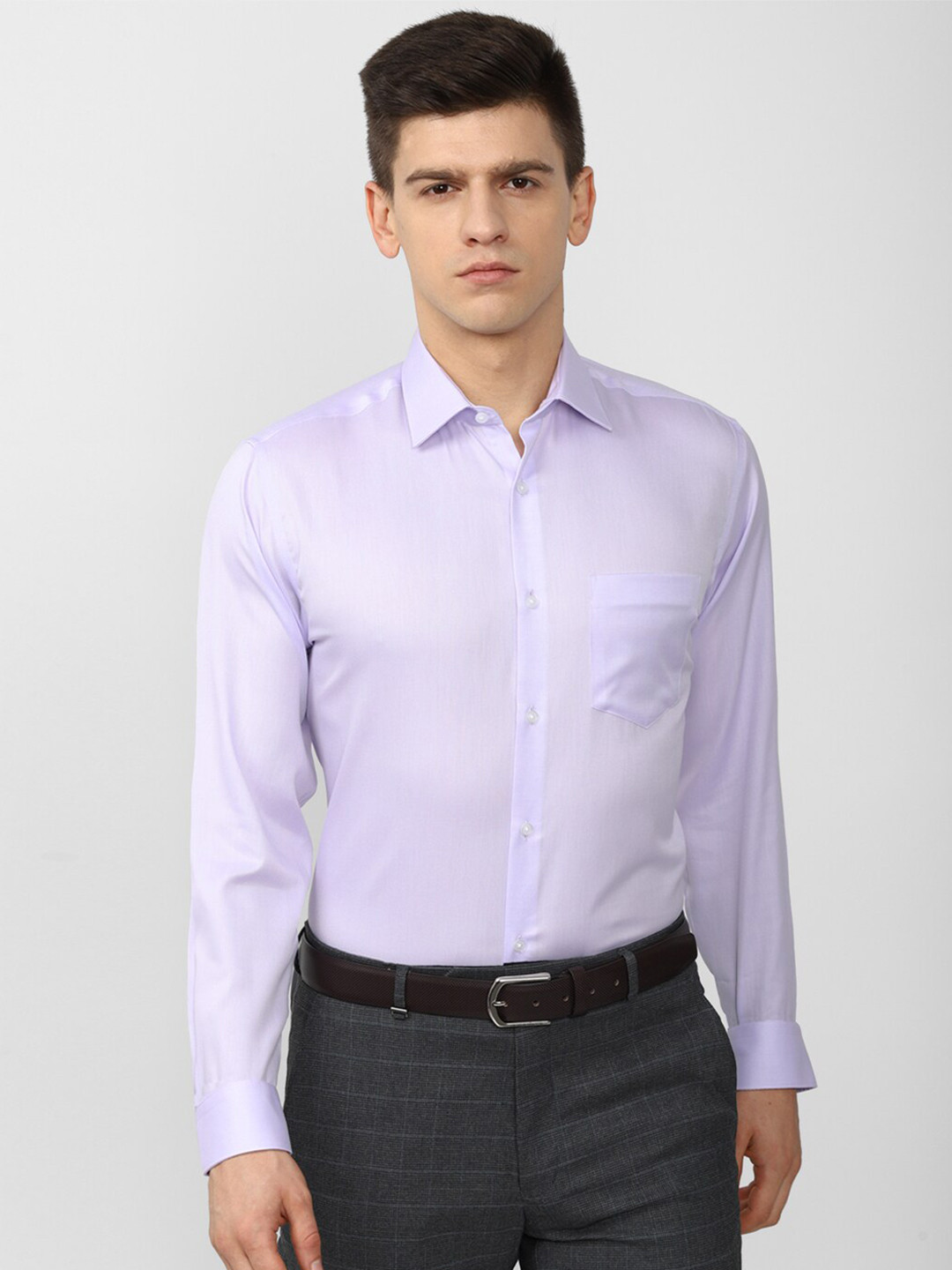 

Van Heusen Men Purple Formal Long sleeve Shirt