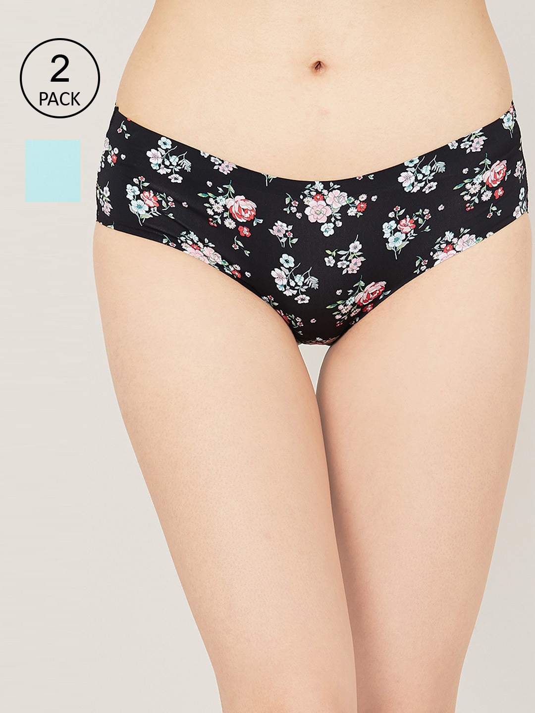 

Ginger by Lifestyle Women Pack Of 2 Cotton Briefs, Blue