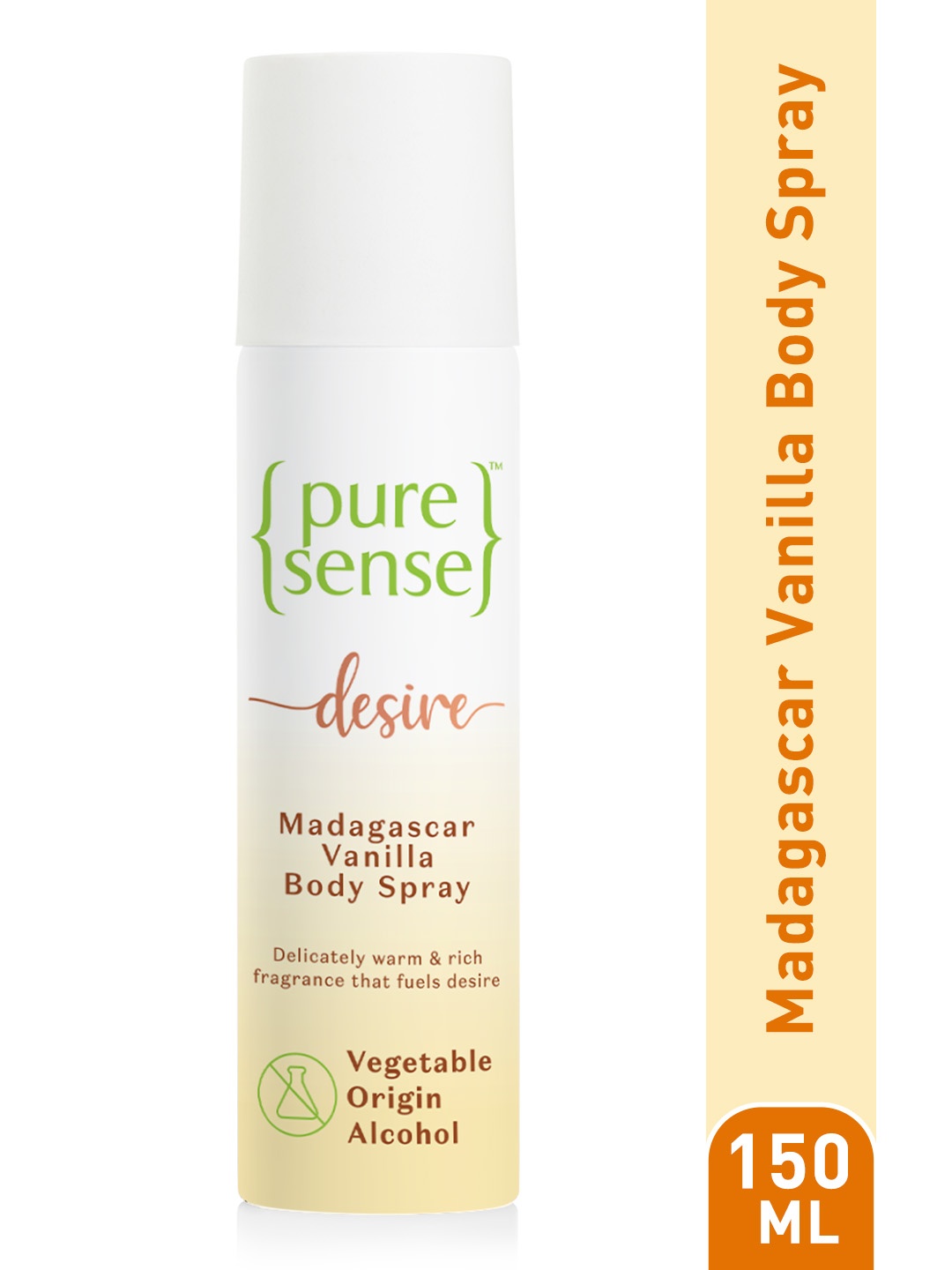 

Pure Sense Women Body Spray Desire Madagascar Vanilla Fragrance - 150ml, Transparent