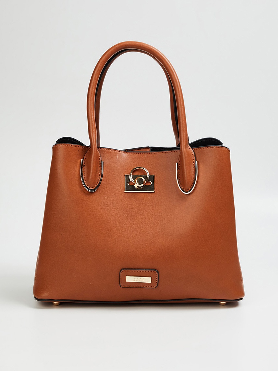 

CODE by Lifestyle Brown Structured Handheld Bag