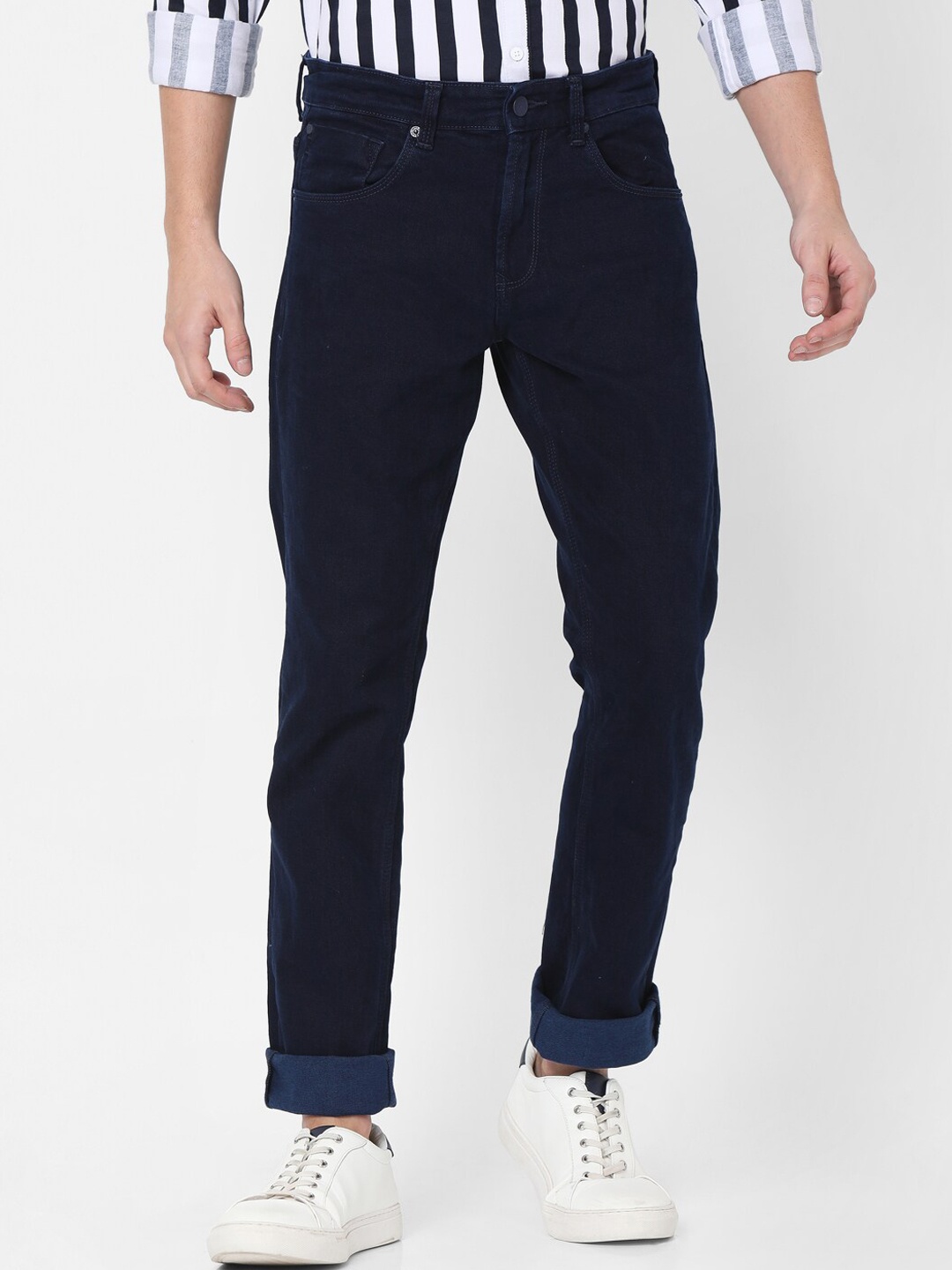 

SPYKAR Men Navy Blue Slim Fit Jeans