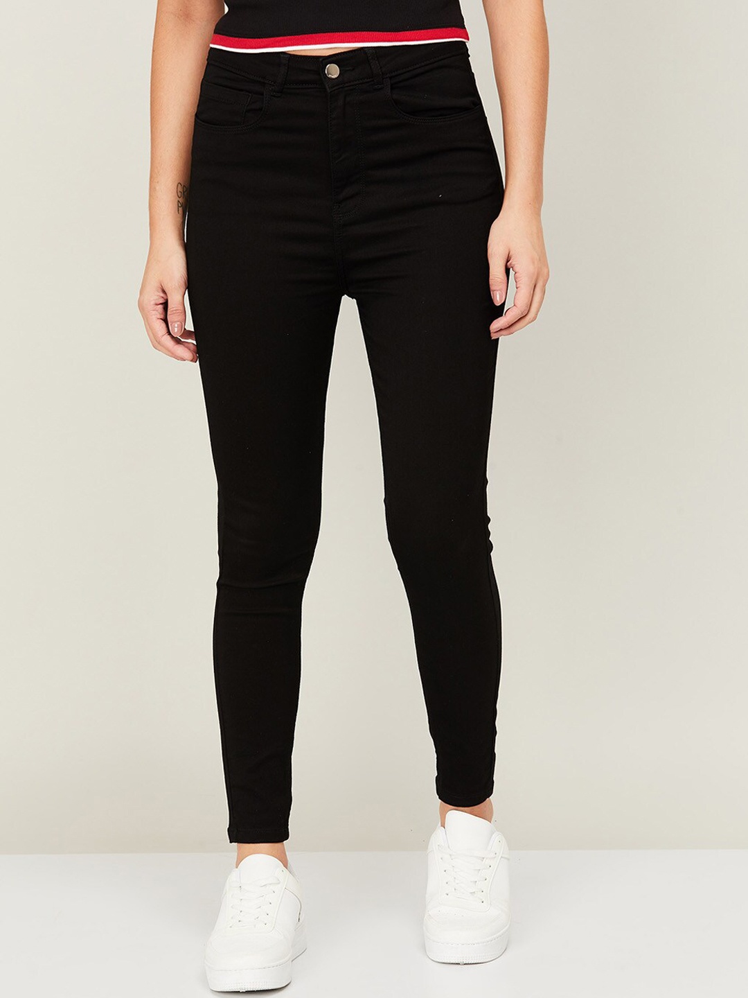 

Ginger by Lifestyle Women Black High-Rise Jeans