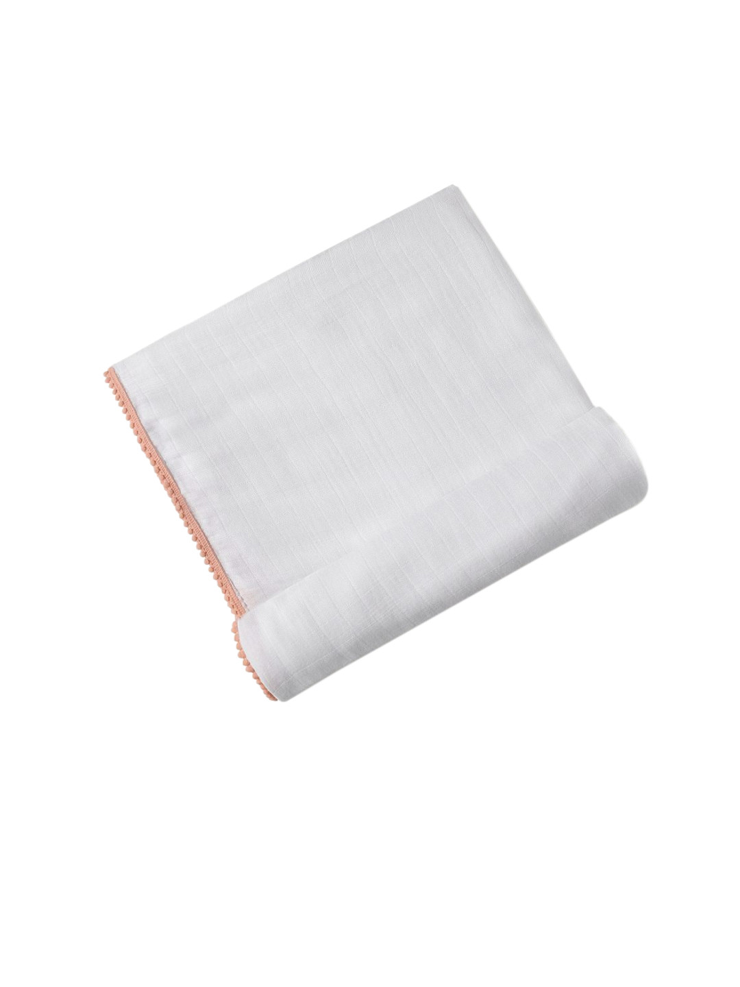 

Malabar Infant Kids Bamboo Pom Pom Swaddle, White