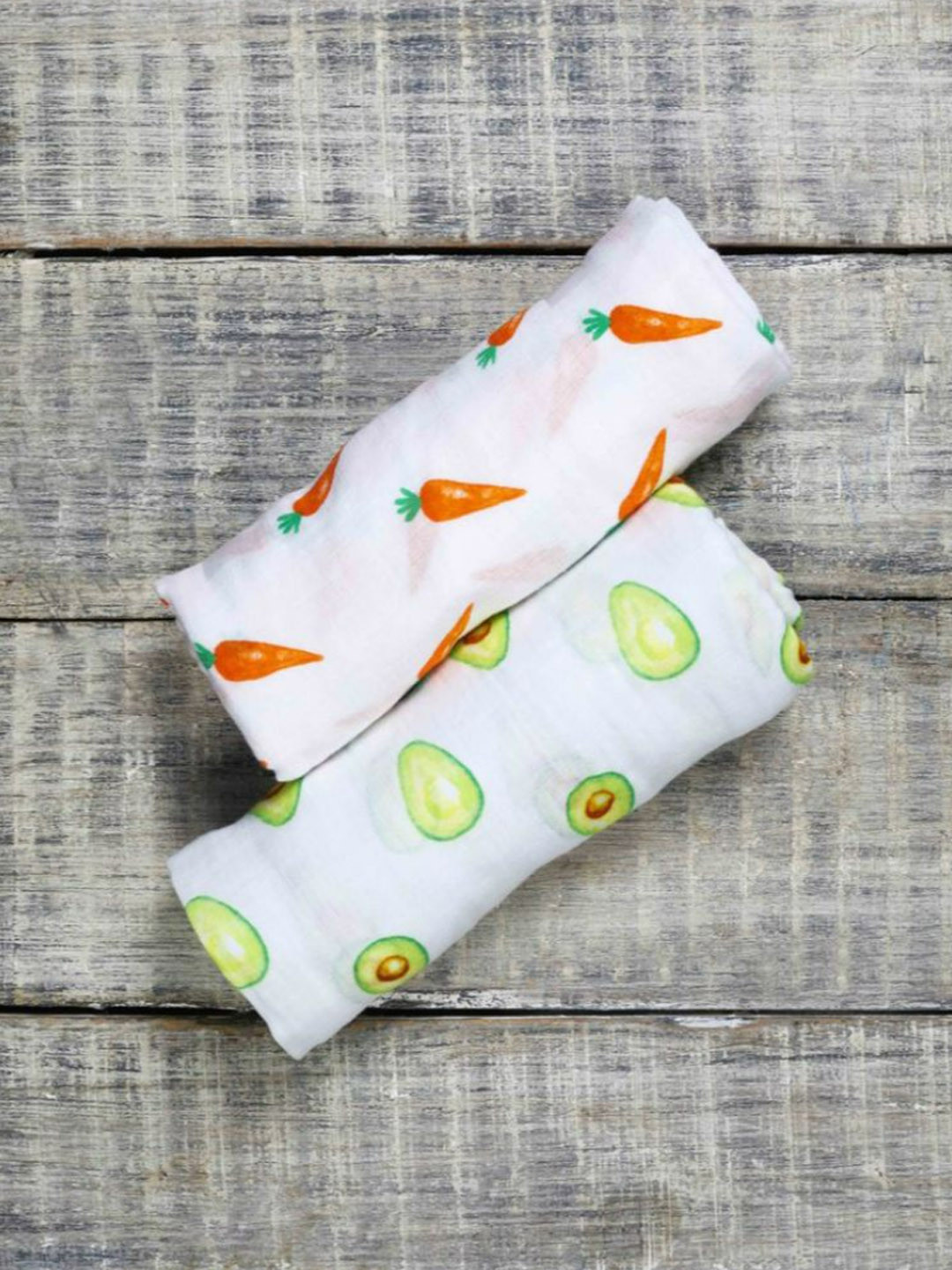 

Malabar Baby Set Of 2 Organic Swaddle, White