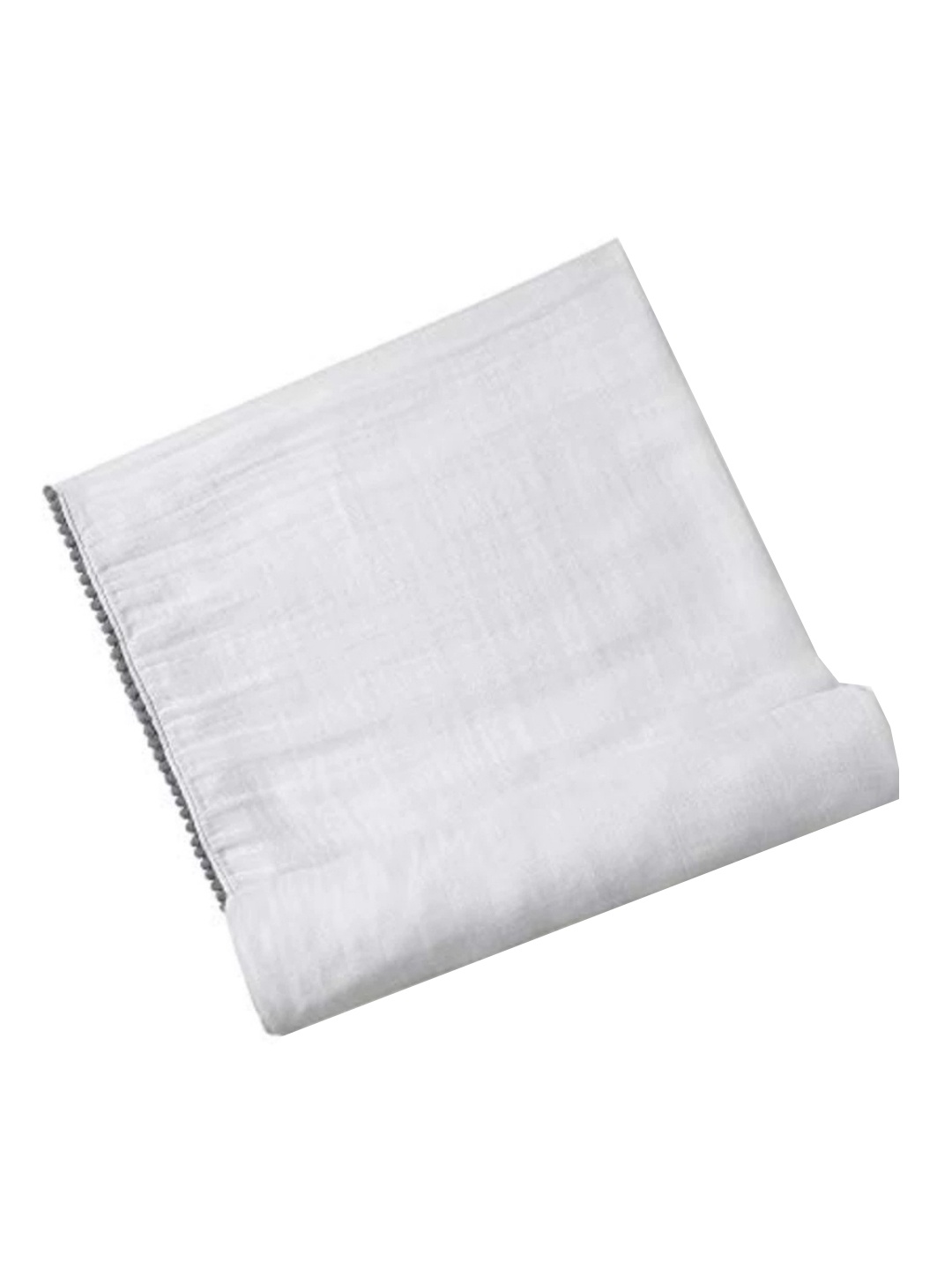 

Malabar Baby Infants Bamboo Pom Pom Swaddle, White