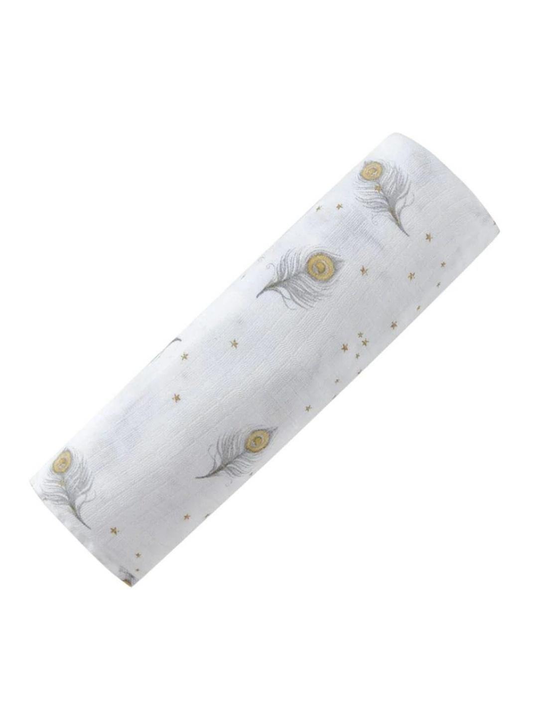 

Malabar Baby Infant Kids Magical Feathers Organic Swaddle, White