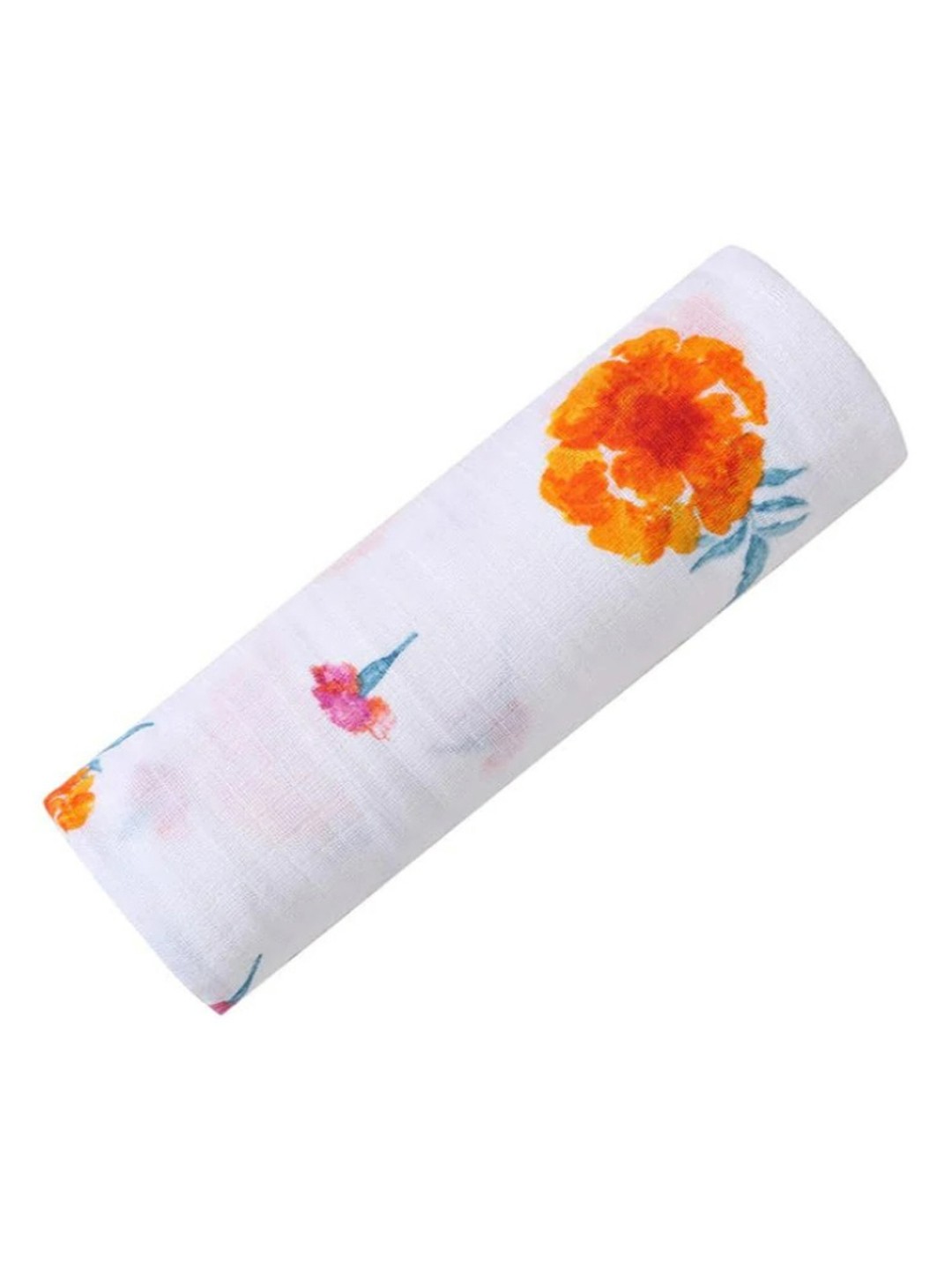 

Malabar Baby Infant Kids Marigold Organic Swaddle, White