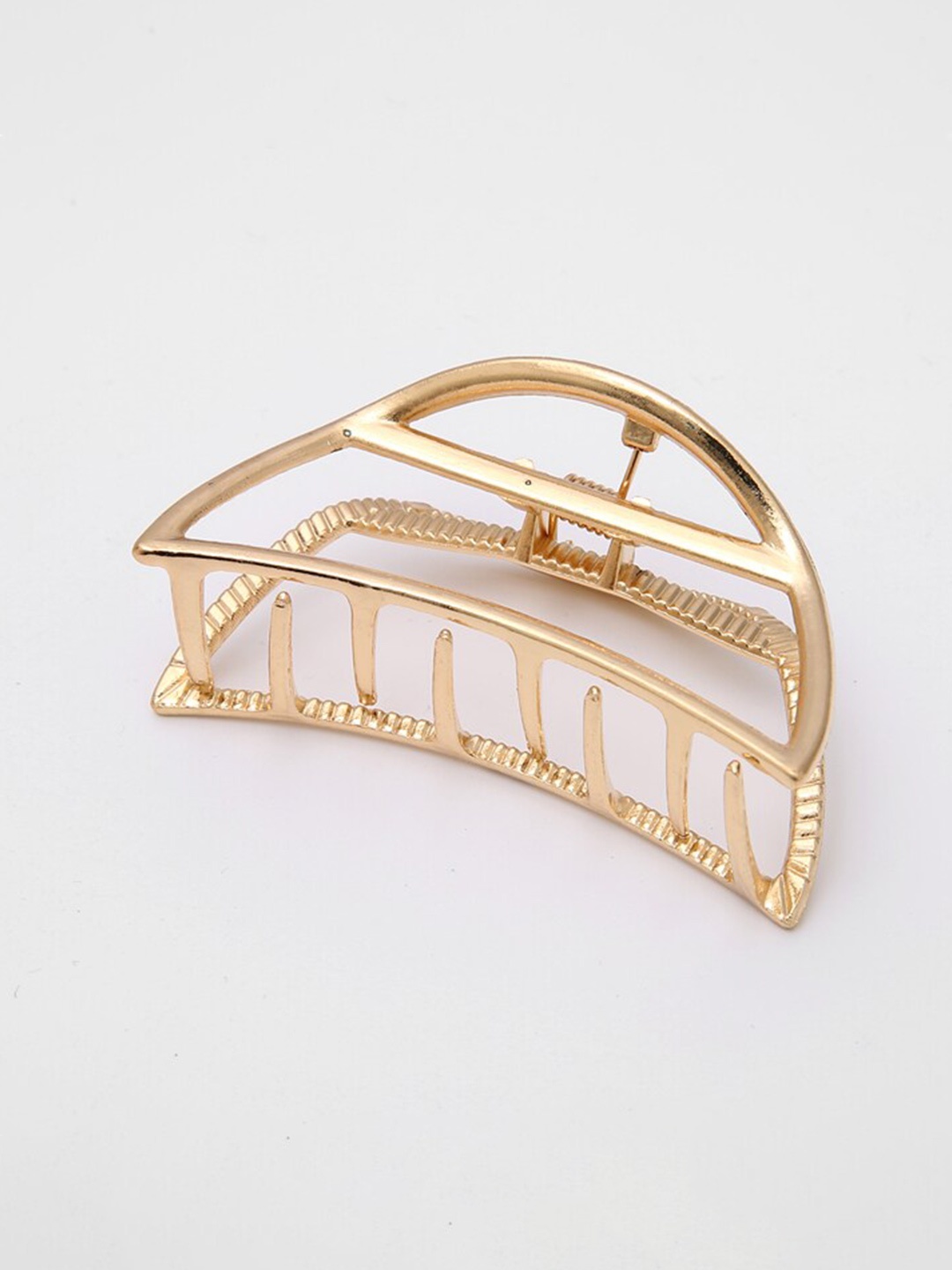 

VAGHBHATT Women Gold-Toned Set of 3 Claw Clip