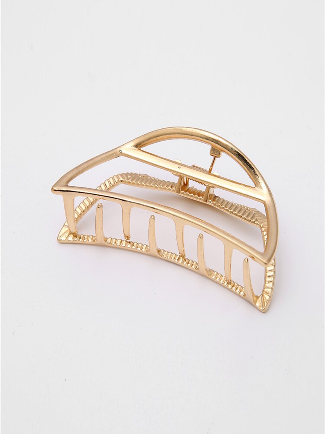 

VAGHBHATT Women Gold-Toned Set of 3 Claw Clips