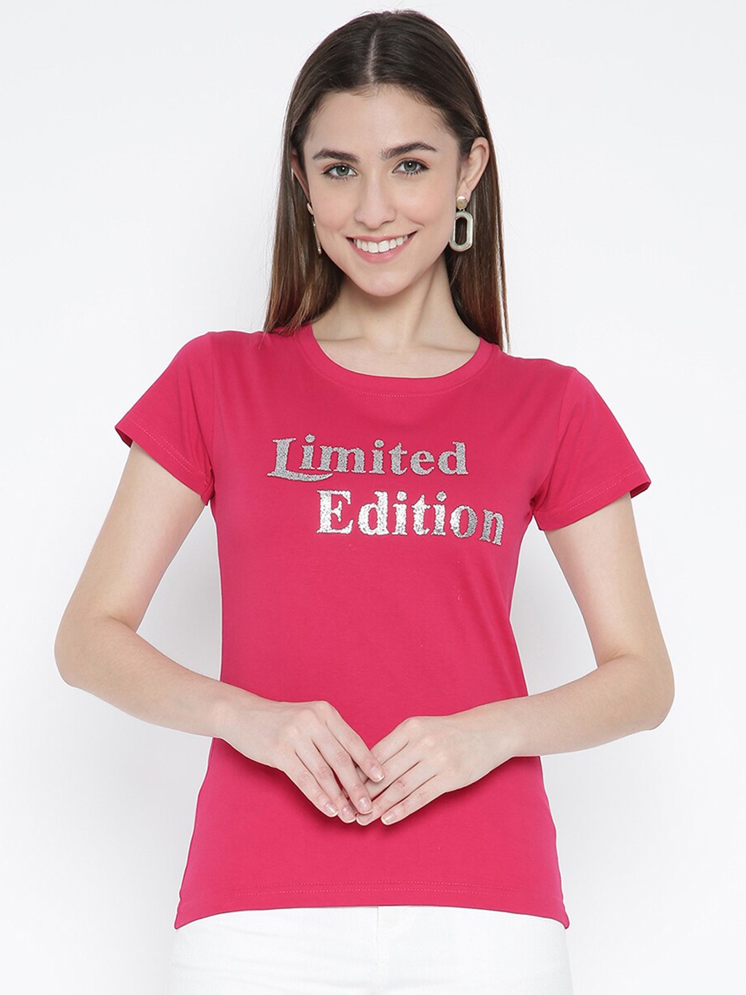 

V2 Value & Variety Pink Printed Top