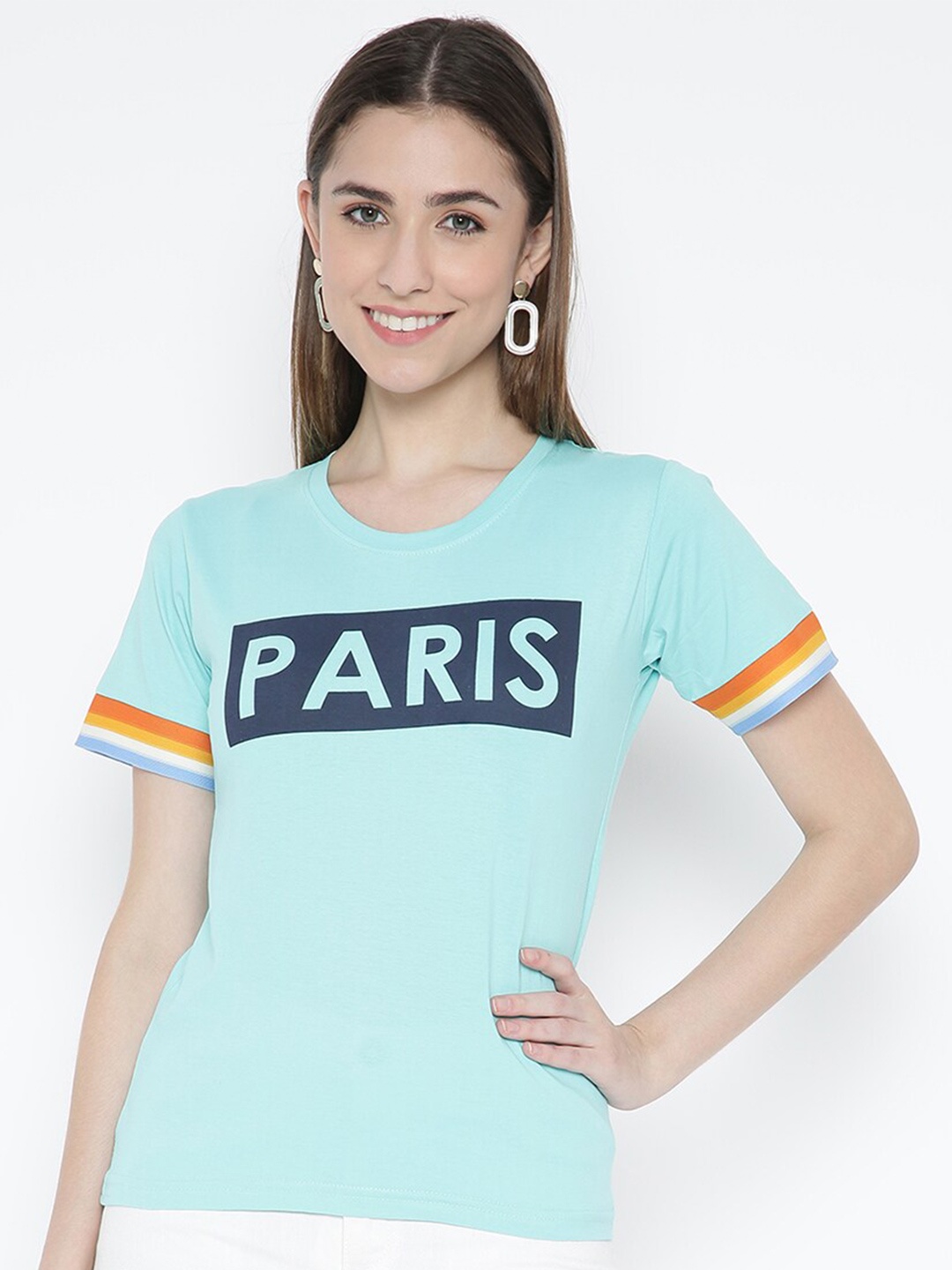 

V2 Value & Variety Women Blue Print Top