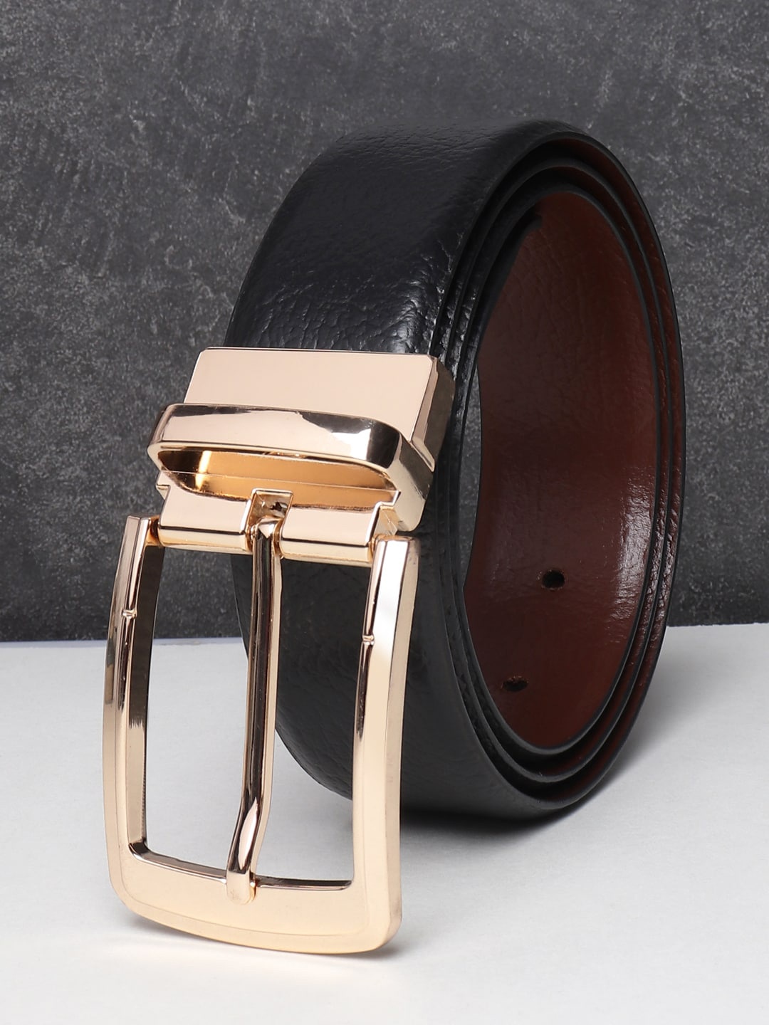 

Teakwood Leathers Men Black Belts