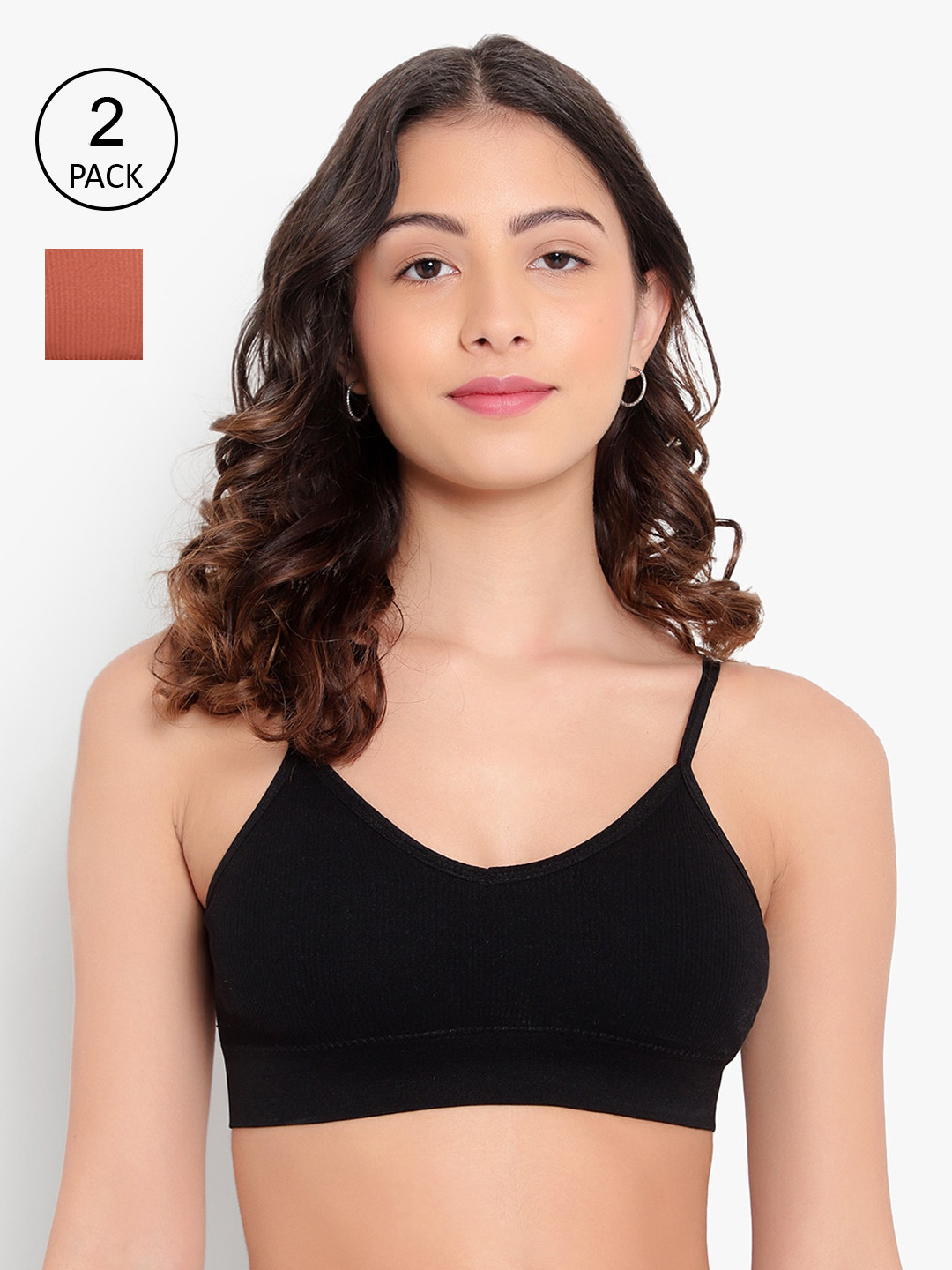 

PARKHA Women Pack of 2 Black Bra