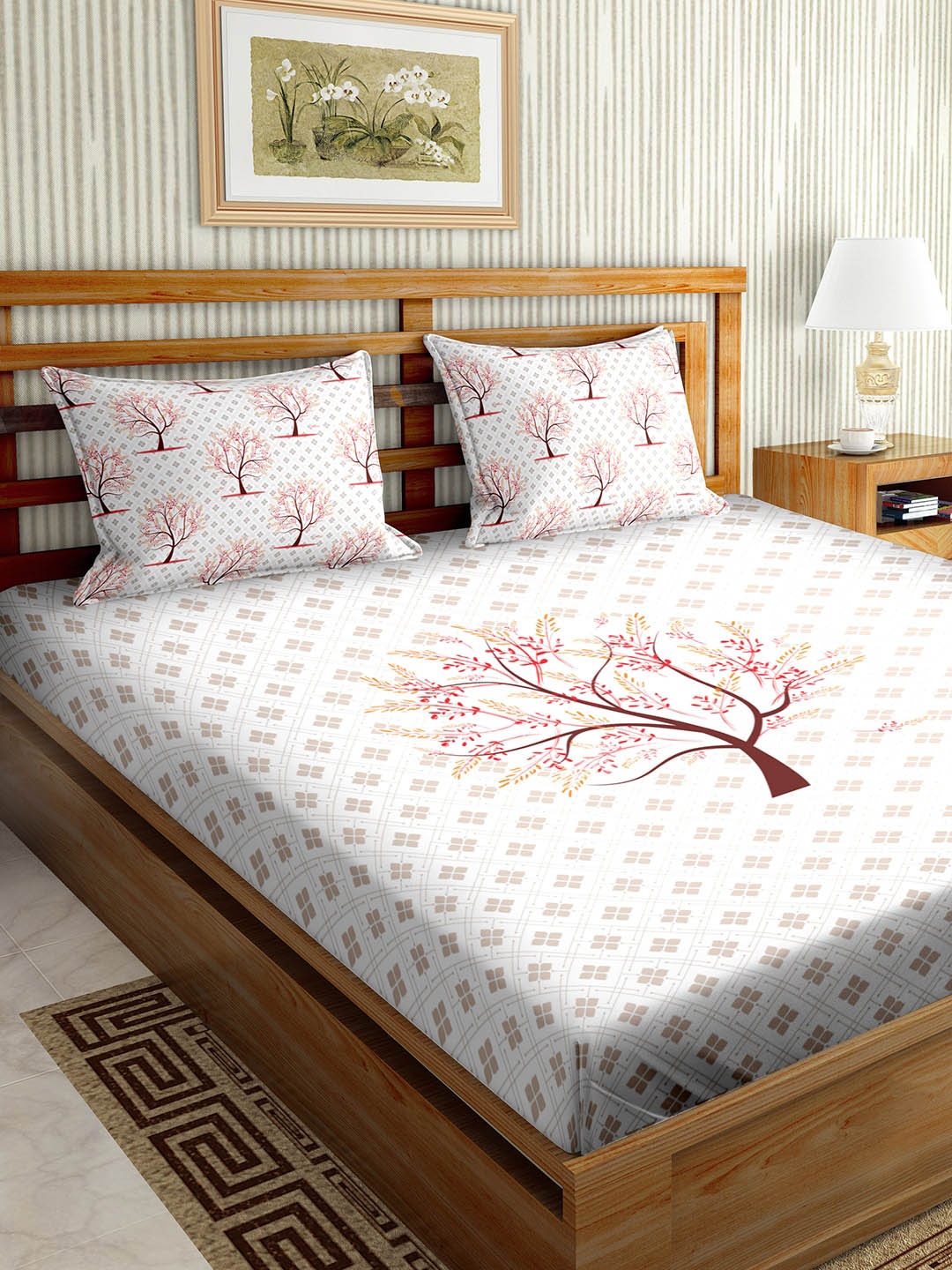

BELLA CASA Unisex Multi Bedsheets, White