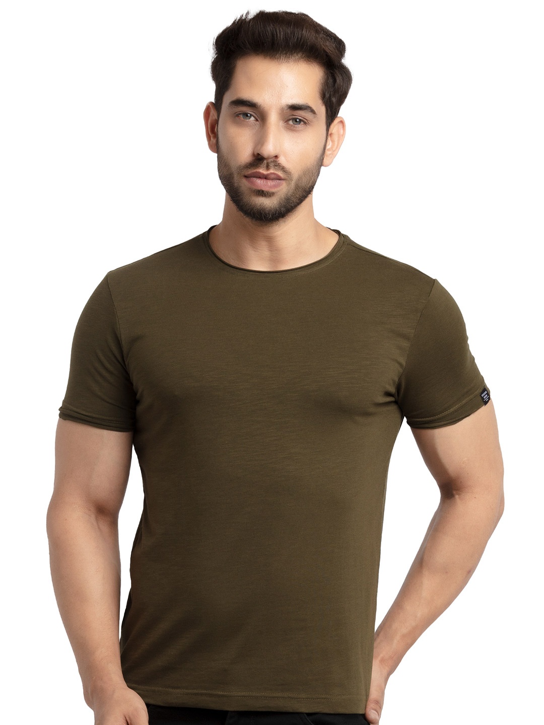 

Status Quo Men Olive Green T-shirt