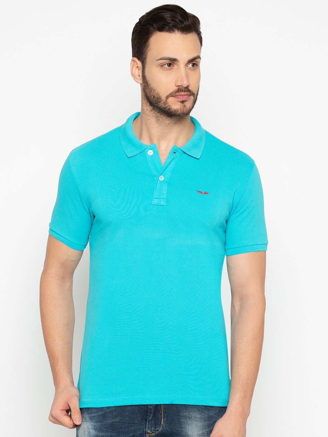 

Status Quo Men Blue Polo Collar T-shirt