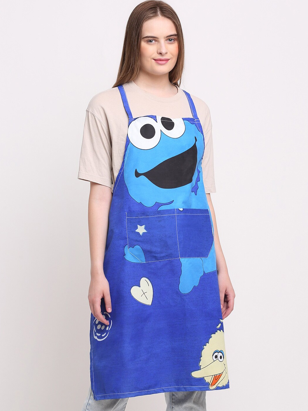 

KLOTTHE Unisex Blue Printed Polycotton Apron