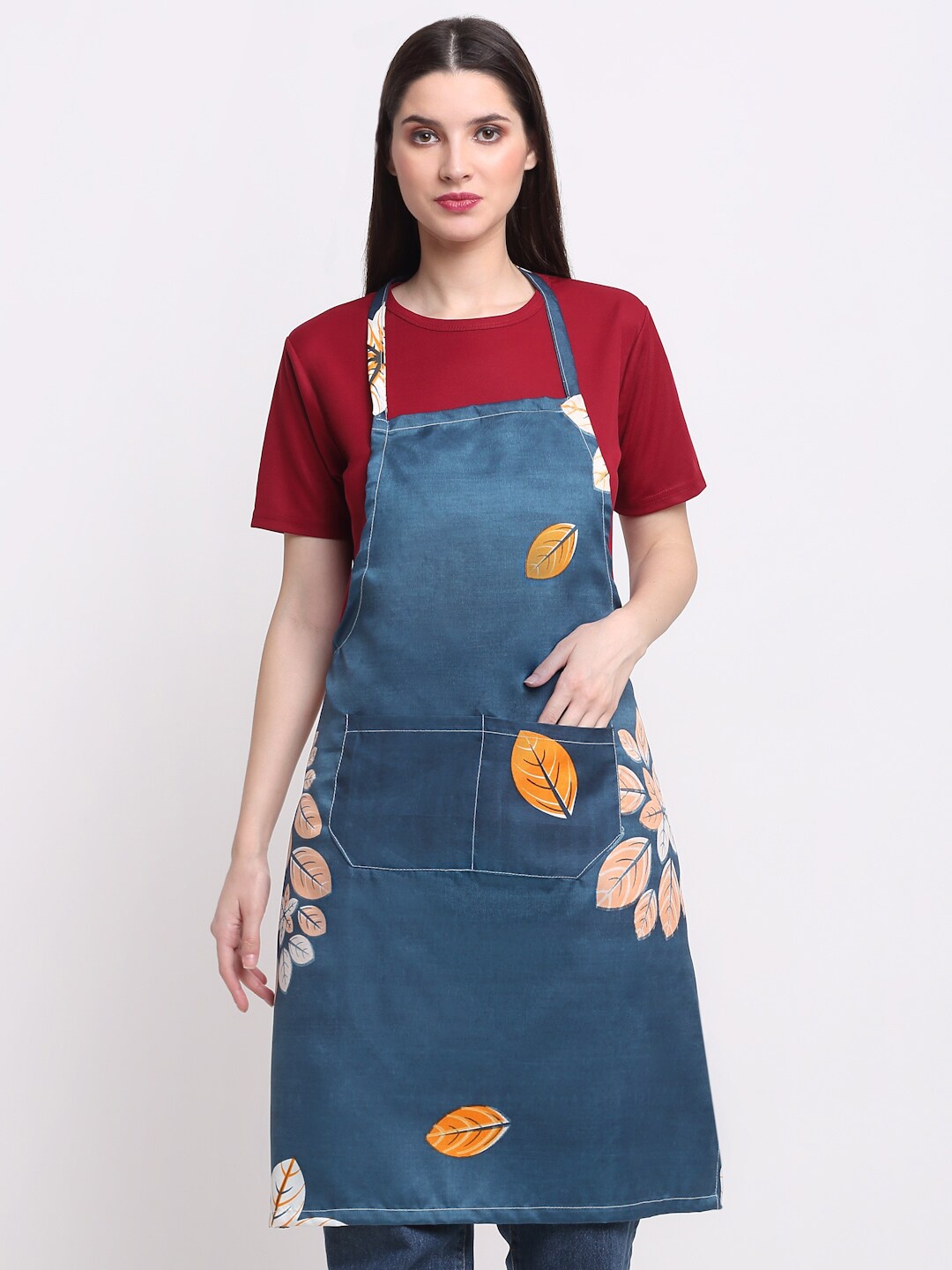 

KLOTTHE Unisex Blue Printed Polycotton Apron