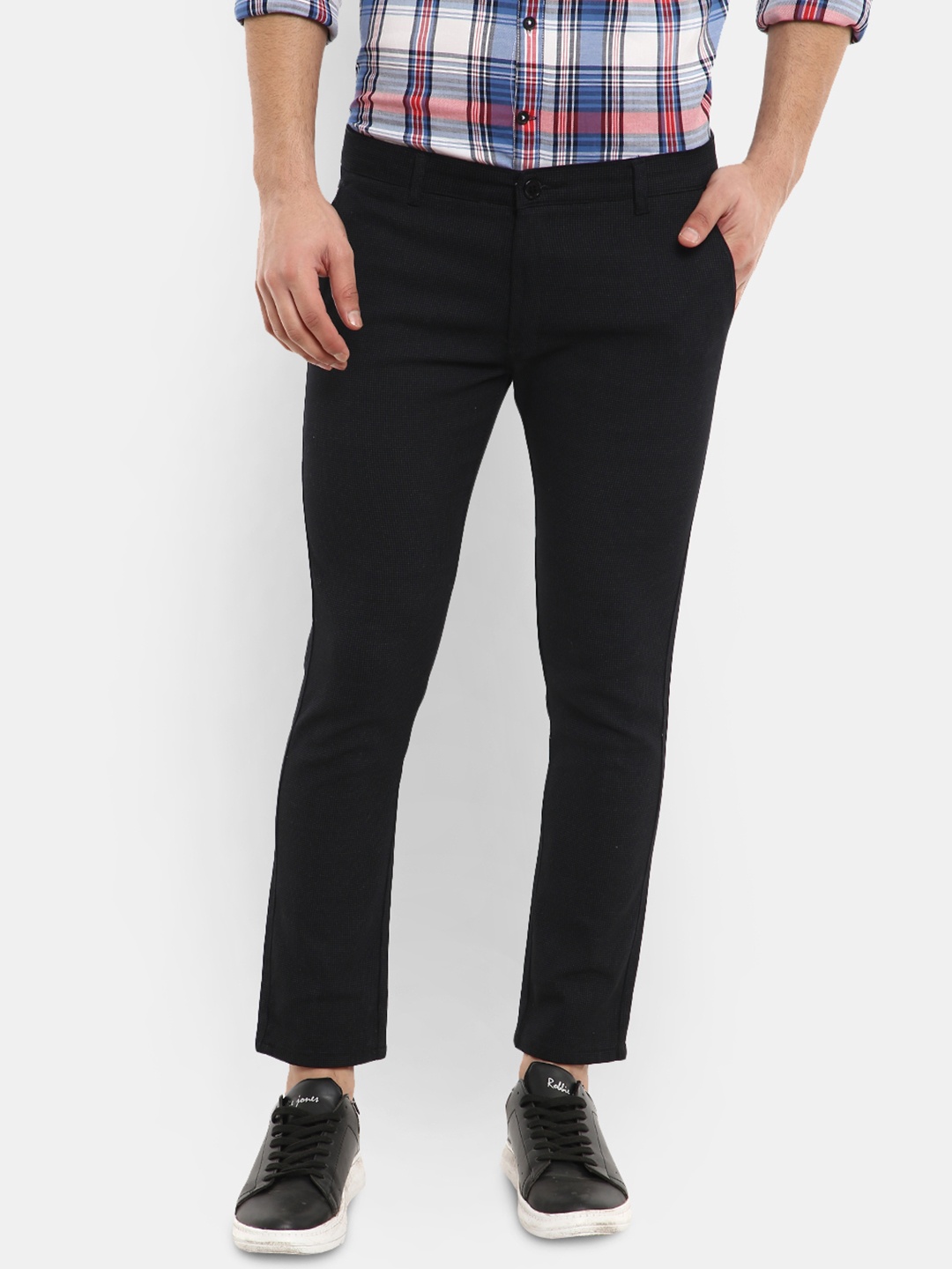 

V-Mart Men Black Classic Trousers