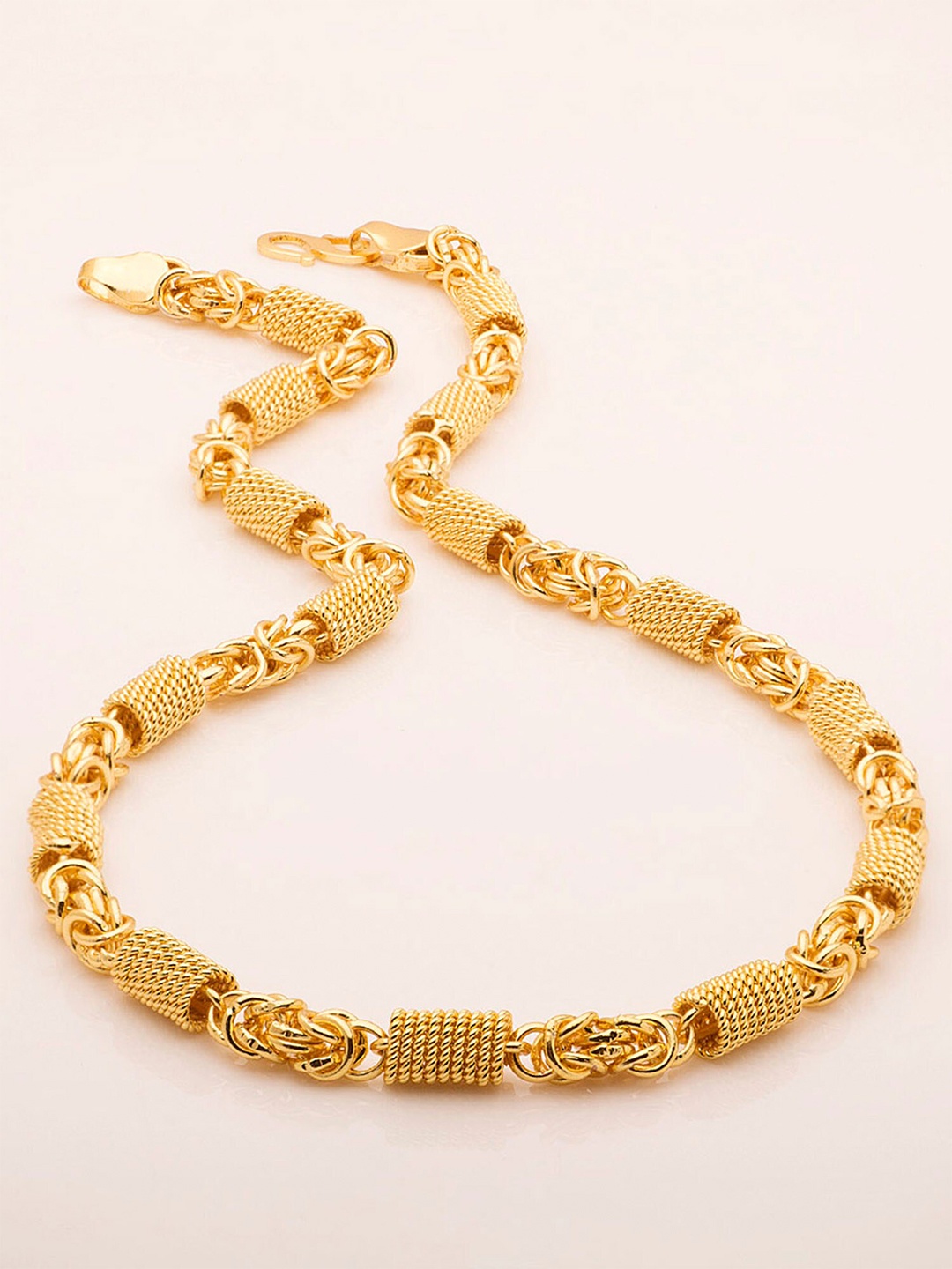 

Dare by Voylla Men Gold-Toned Brass Gold-Plated Chain