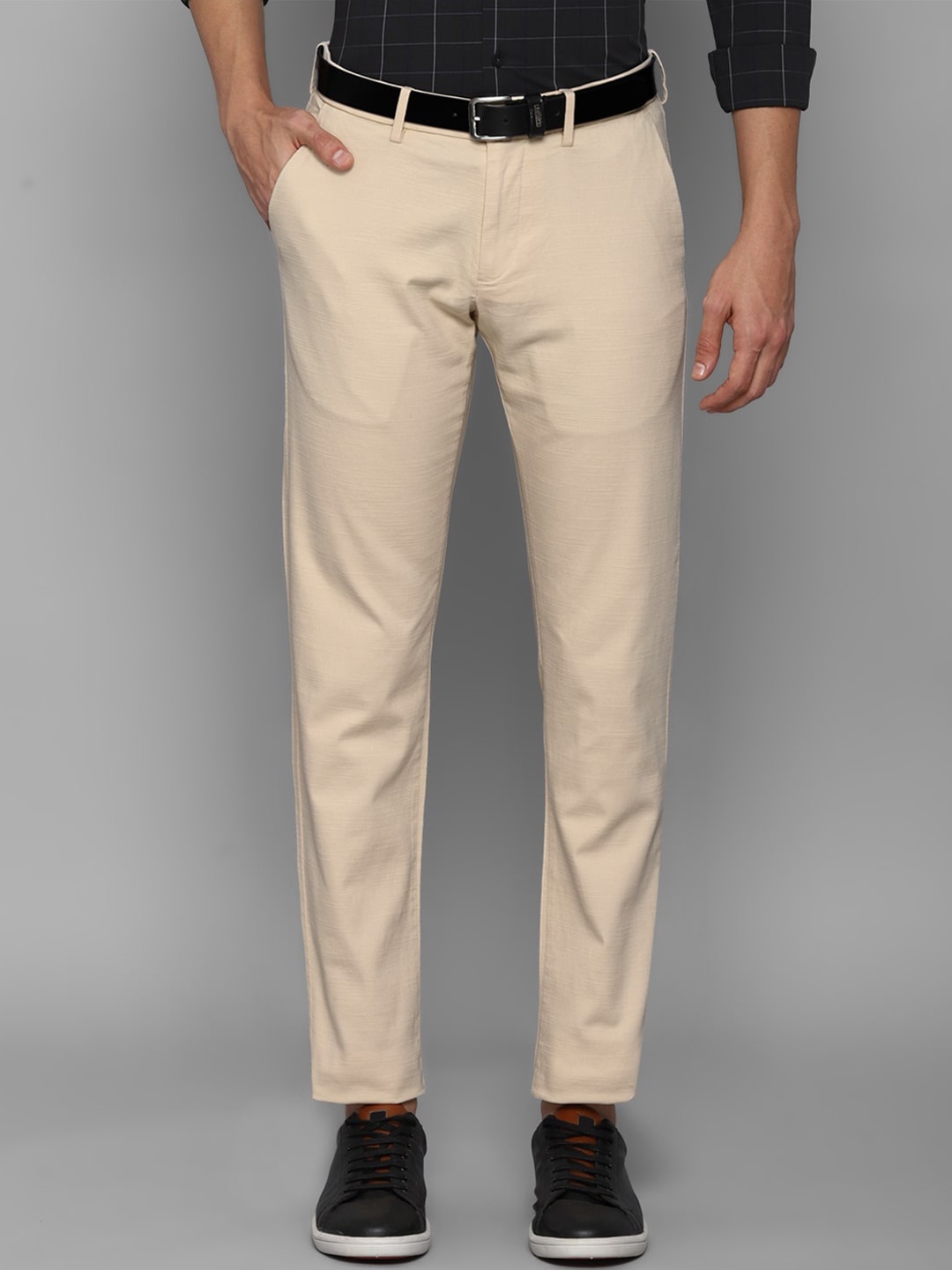 

Allen Solly Men Beige Slim Fit Chinos Trousers