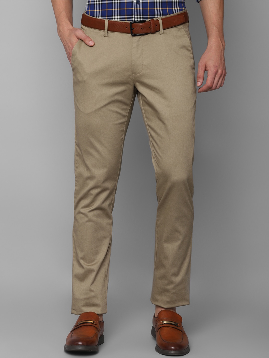 

Allen Solly Men Khaki Slim Fit Trousers