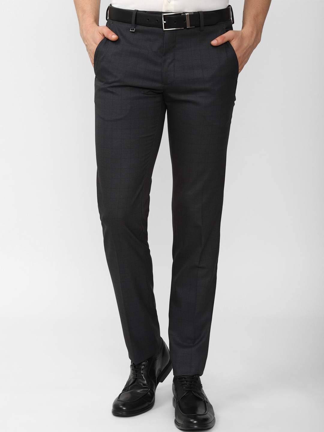 

Van Heusen Men Grey Slim Fit Trousers