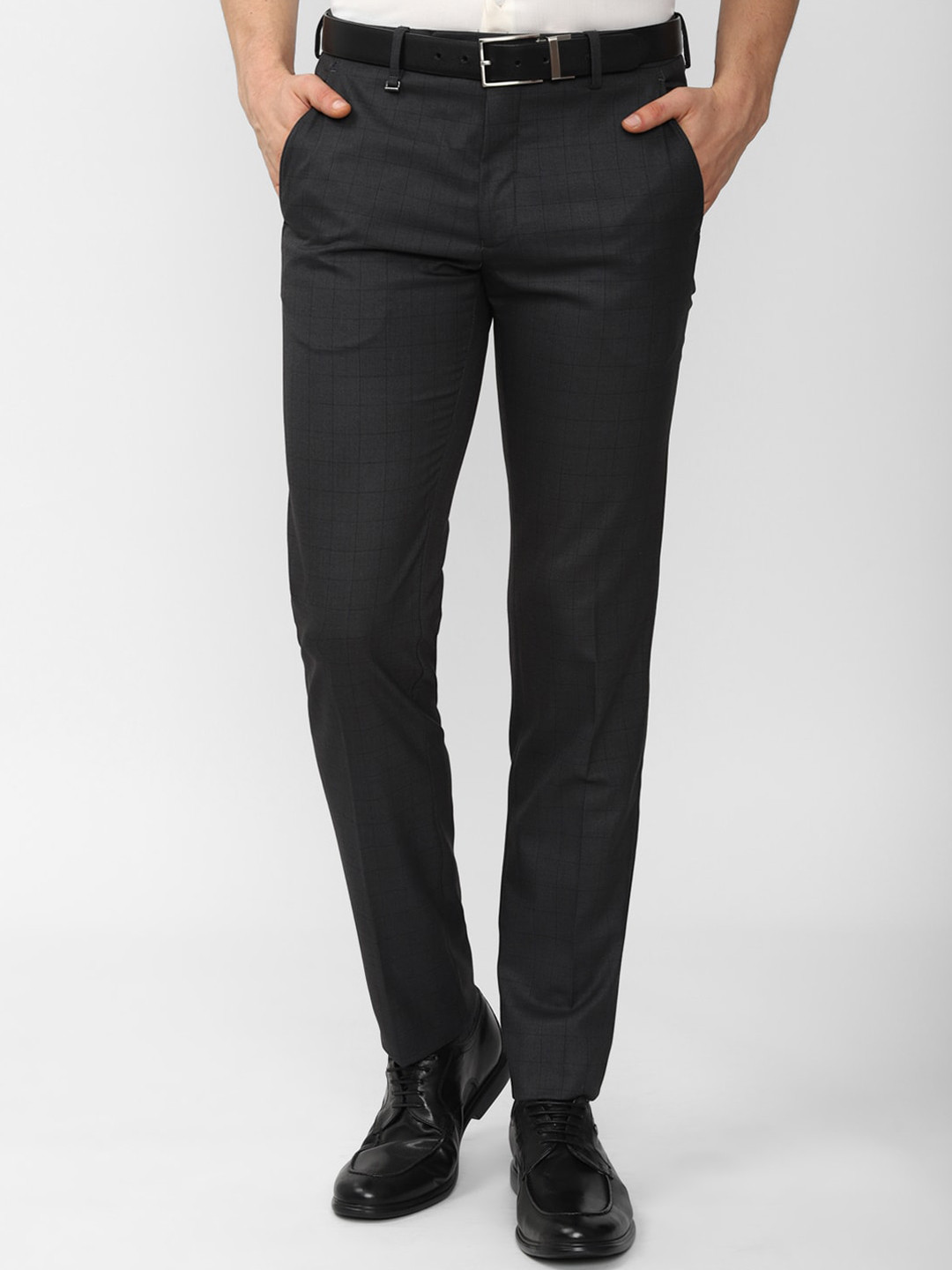 

Van Heusen Men Grey Slim Fit Trousers