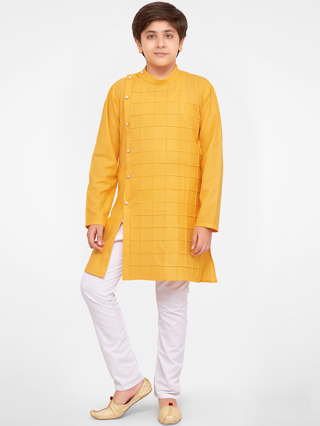 

Jeetethnics Boys Yellow Kurta with Pyjamas