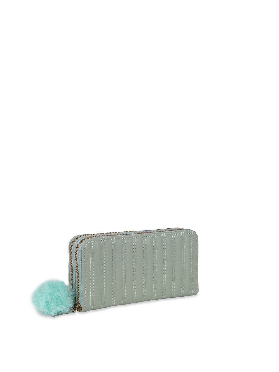 

Kanvas Katha Women Green Textured PU Envelope