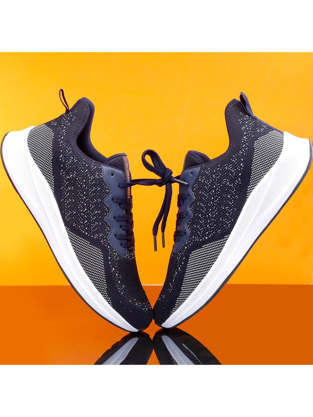 

Roadster Men Navy Blue Mesh Running Non-Marking Shoes