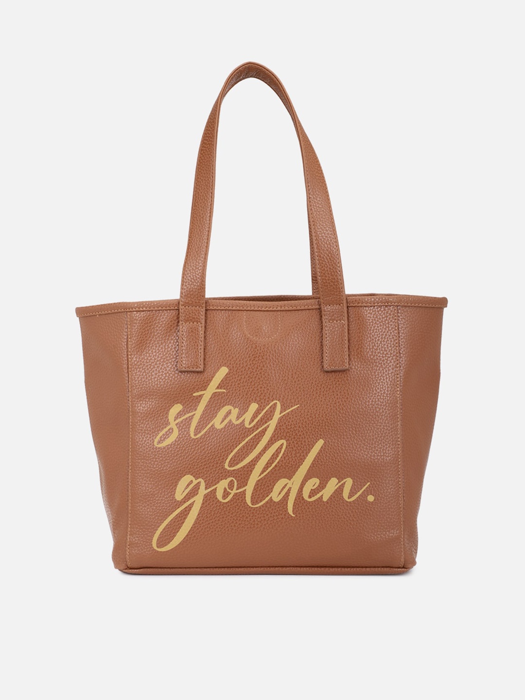 

FOREVER 21 Brown PU Structured Shoulder Bag