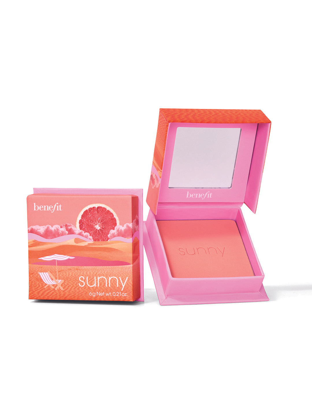 

Benefit Cosmetics Smudge-Proof Soft Shimmer Finish Warm Coral Blush 6 g - Sunny