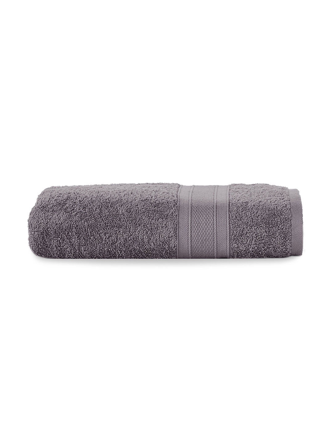 

MYTRIDENT Charcoal Solid 500 GSM Pure Cotton Bath Towel