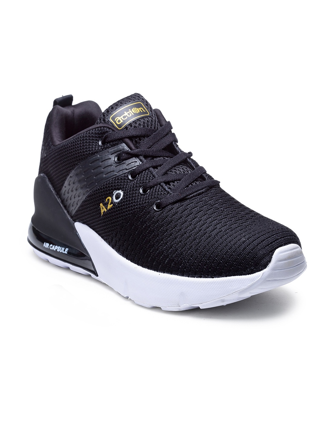 

Action Men Black Mesh Running Shoes