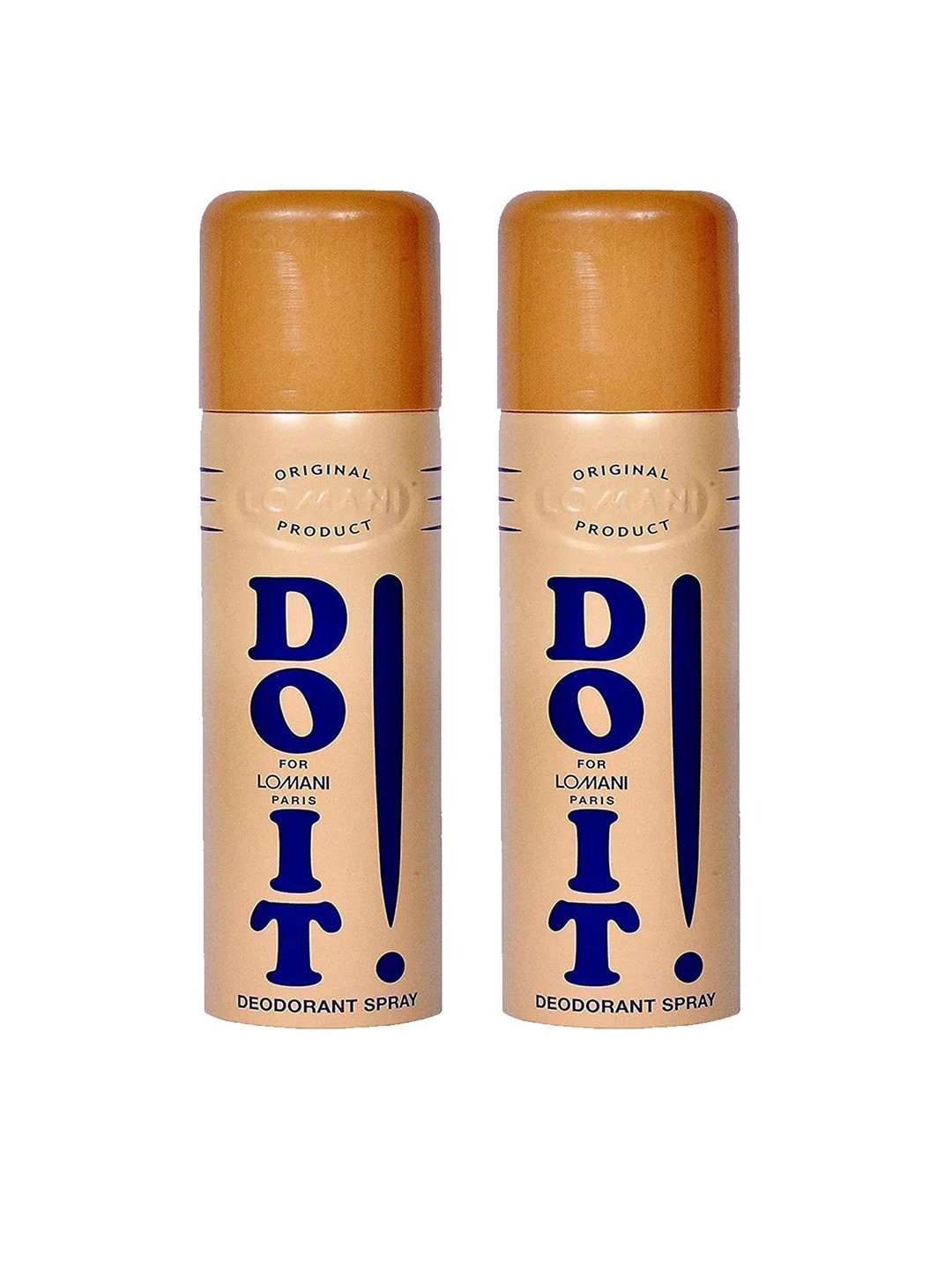 

Lomani Set of 2 Do It Deodorant Body Spray-200 ml Each, Beige