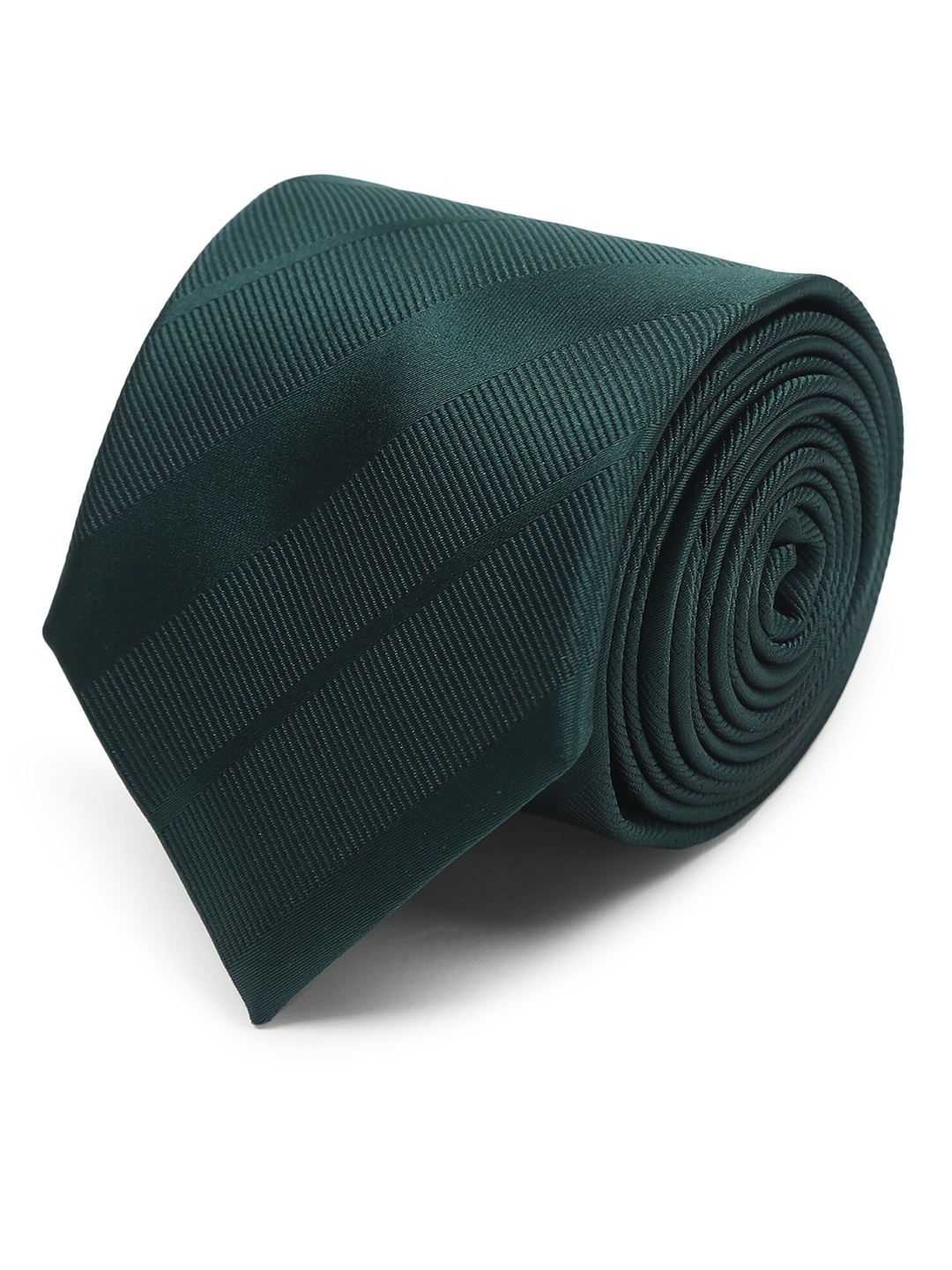 

Tossido Men Green Striped Broad Tie