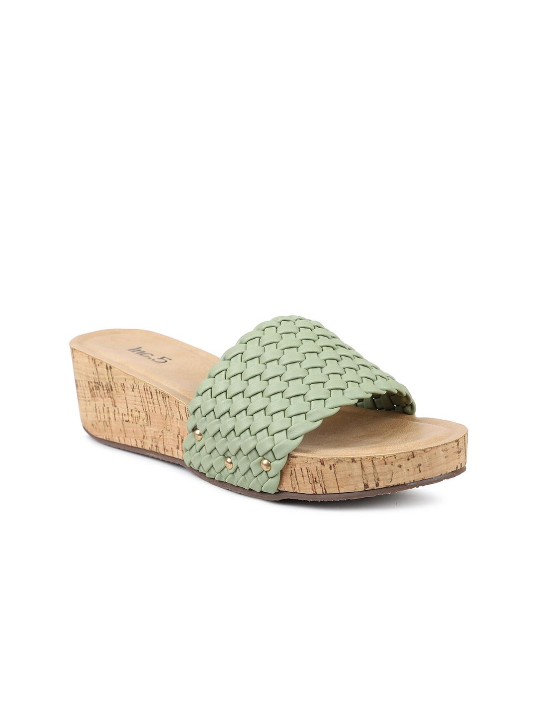 

Inc 5 Women Green Flatform Heels