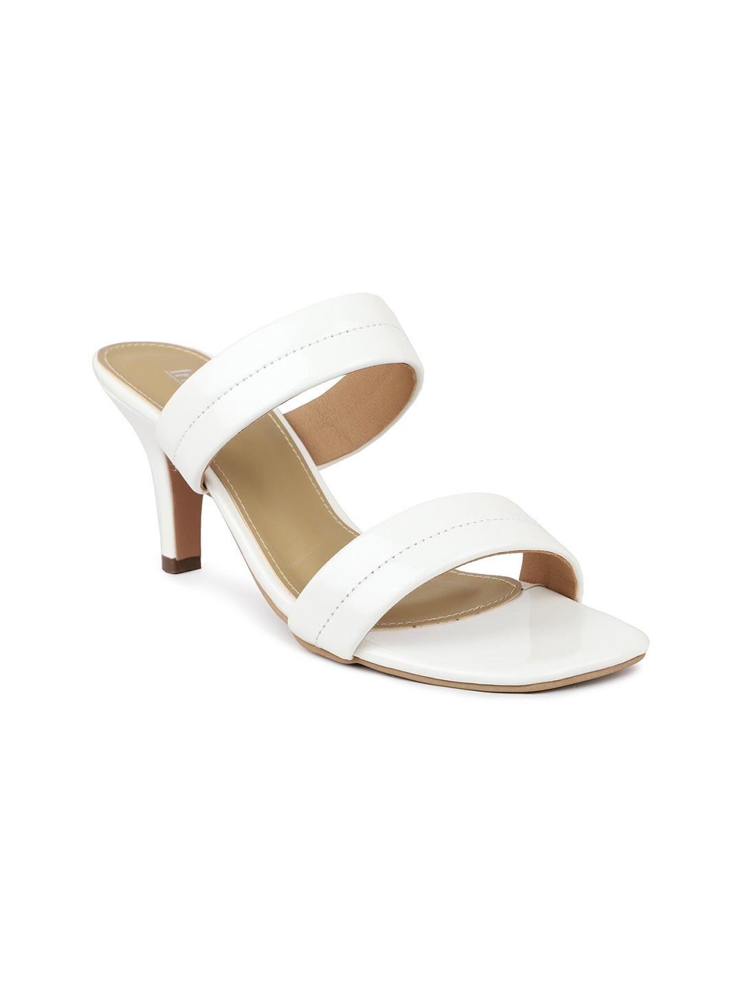 

Inc 5 White Solid Kitten Heels