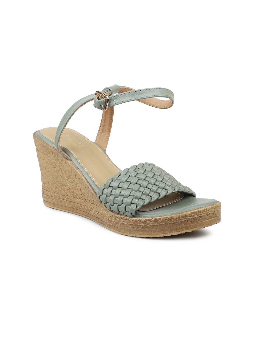 

Inc 5 Women Green Wedge Heel Fashion Sandals