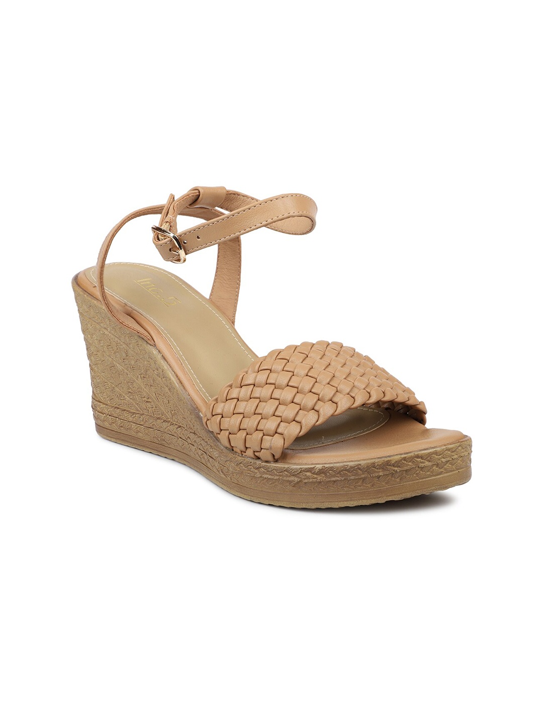 

Inc 5 Beige Woven Design Wedges