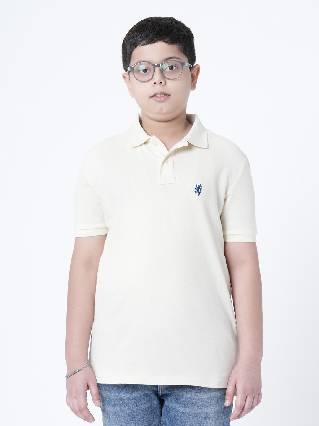 

Red Tape Boys Off White Polo Collar T-shirt