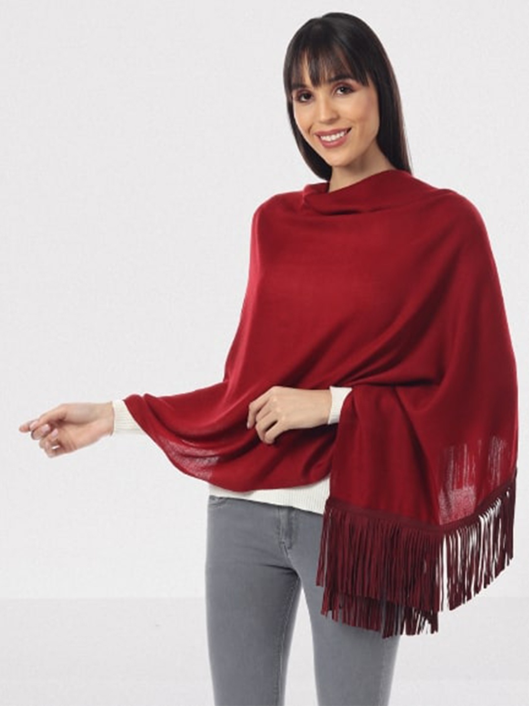 

MUFFLY Women Red Stole