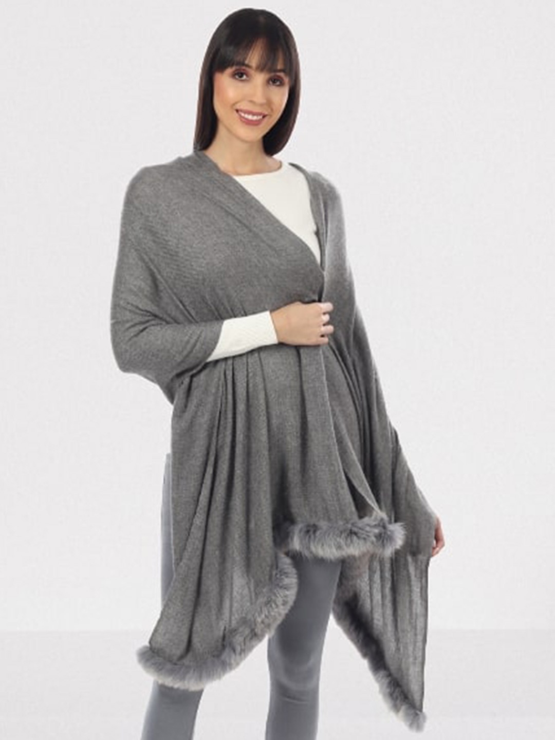 

MUFFLY Women Grey Stole
